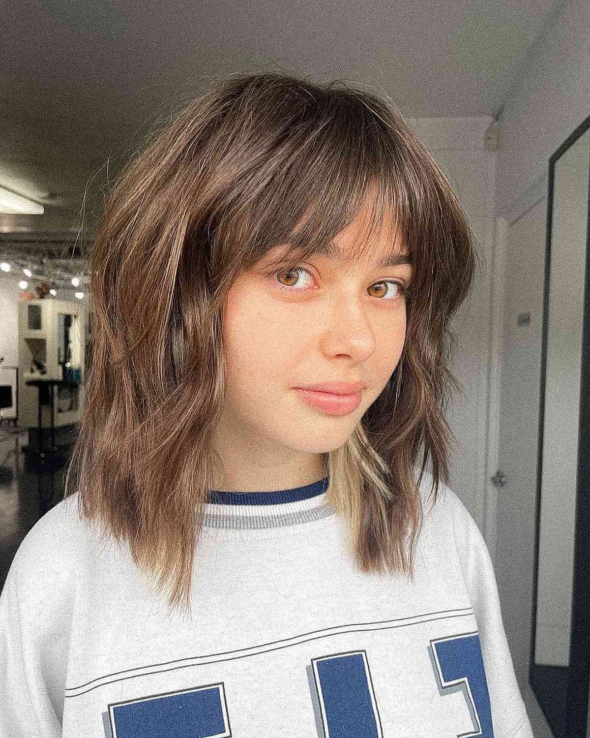 63 Cute Shoulder Length Hair With Bangs For An Instant Makeover In Most Recently Wispy Shoulder Length Hair With Bangs (Photo 1 of 18)