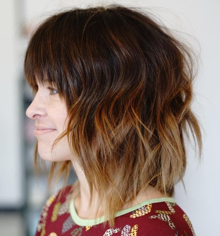 70 Best Variations Of A Medium Shag Haircut For 2023 | Medium Shag  Haircuts, Shag Haircut, Haircut Types With Current Shaggy Lob With Arched Bangs (Photo 1 of 18)