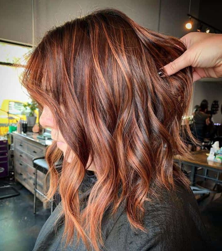 70+ Red Hairstyle With Highlights, Lowlights And Balayage (2023 Update) |  Hair Color Auburn, Copper Highlights On Brown Hair, Red Highlights In Brown  Hair Within Recent Medium Red Shag With Lowlights (View 3 of 18)