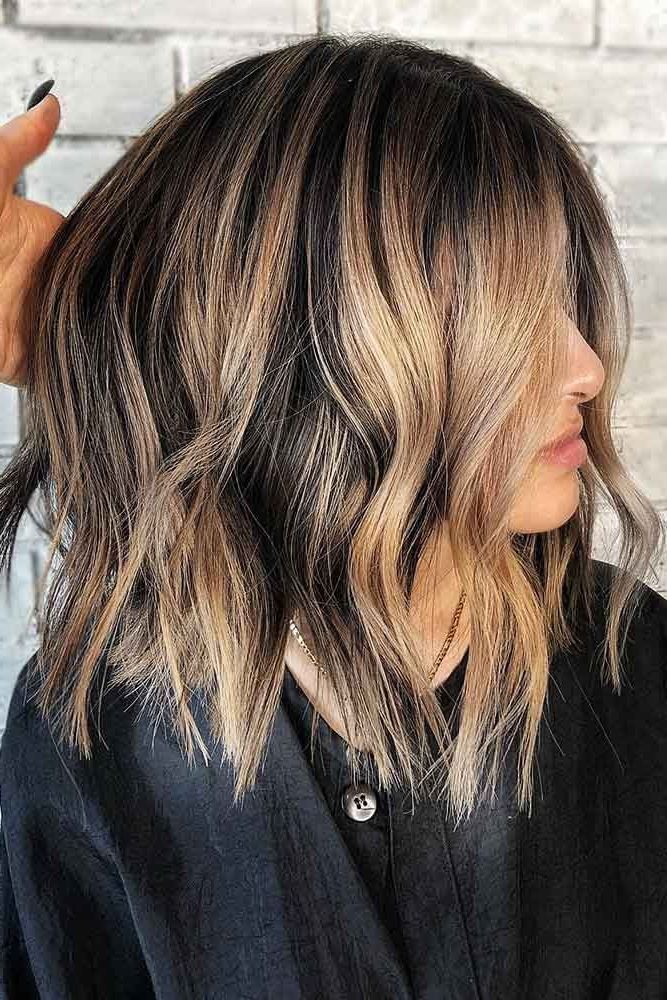 90 Balayage Hair Color Ideas To Experiment With In 2023 | Short Hair  Balayage, Thick Hair Styles, Long Hair Styles With Most Recent Choppy Lob With Balayage Highlights (Photo 16 of 18)
