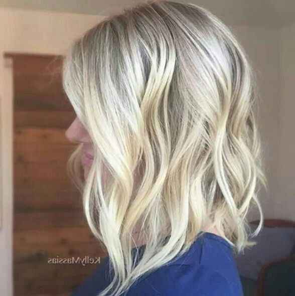 Ash Blonde Lob | Hair Styles, Wedding Hair Inspiration, Bridesmaid Hair Pertaining To Choppy Ash Blonde Lob (View 8 of 25)