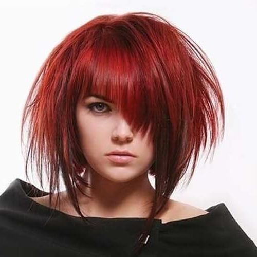 Asymmetrical Bob 50 Hairstyles For An Original Look Pertaining To Teased Edgy Bob (View 11 of 25)