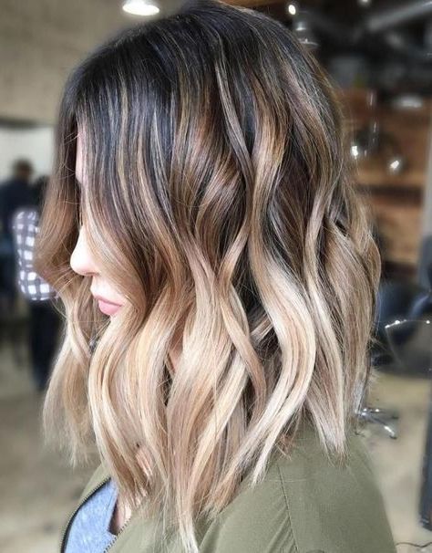 Balayage Short Hair Ombre Natural Waves Beach Waves #ombrehairnatural |  Short Ombre Hair, Short Hair Balayage, Balayage Hair In Beachy Waves With Ombre (View 9 of 25)