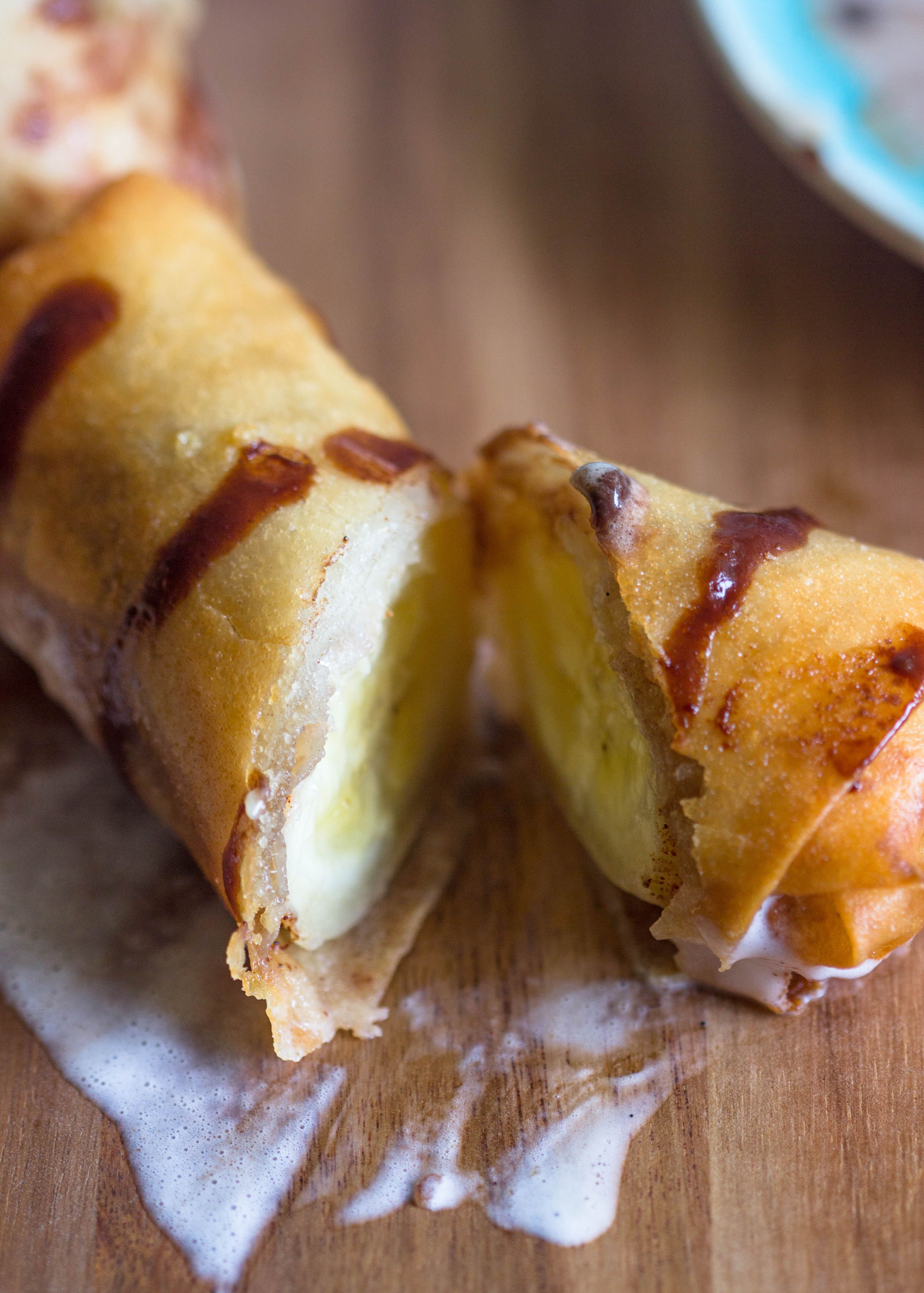 Banana Spring Rolls | Gimme Delicious Pertaining To Twisted Banana Roll (View 18 of 25)