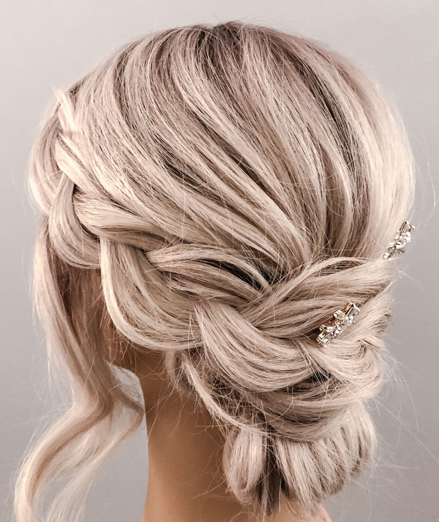 Braided Updo | Blonde Wedding Hair, Blonde Bridal Hair, Hair Twist Styles Pertaining To Braided Updo For Blondes (Photo 1 of 25)