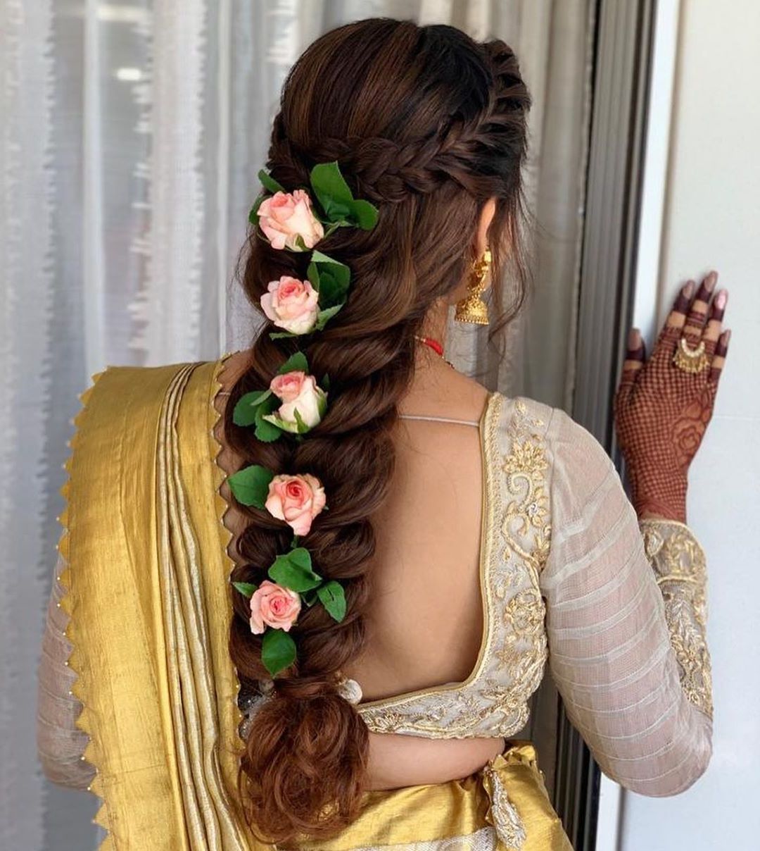 Bridal Hairstyles With Flowers: All The Bollywood Celebrity Inspiration You  Need | Vogue India Intended For Bridal Flower Hairstyle (View 9 of 25)