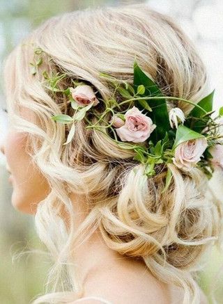 Bridal & Wedding Hairstyles With Flowers | Hair Comes The Bride Pertaining To Bridal Flower Hairstyle (Photo 1 of 25)