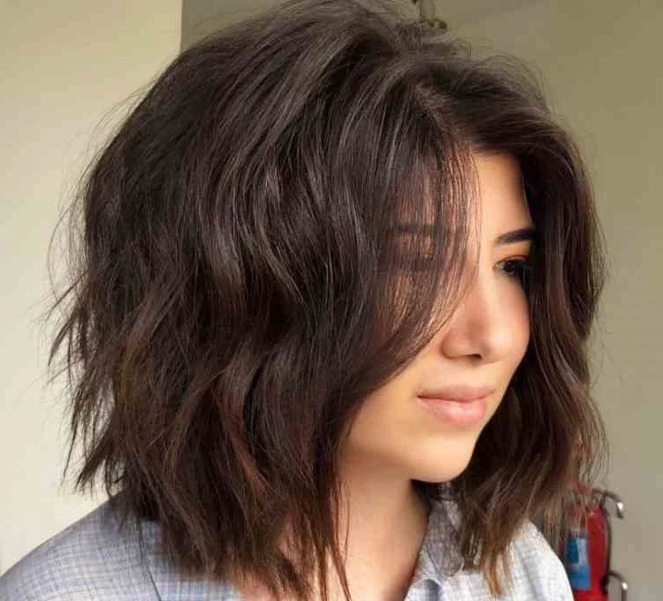 Choppy Bob For Thick Hair: Tips To Make Your Hair Feel Lighter And Amazing  Looks That Will Inspire You! Throughout Long Bob With Choppy Ends (View 25 of 25)