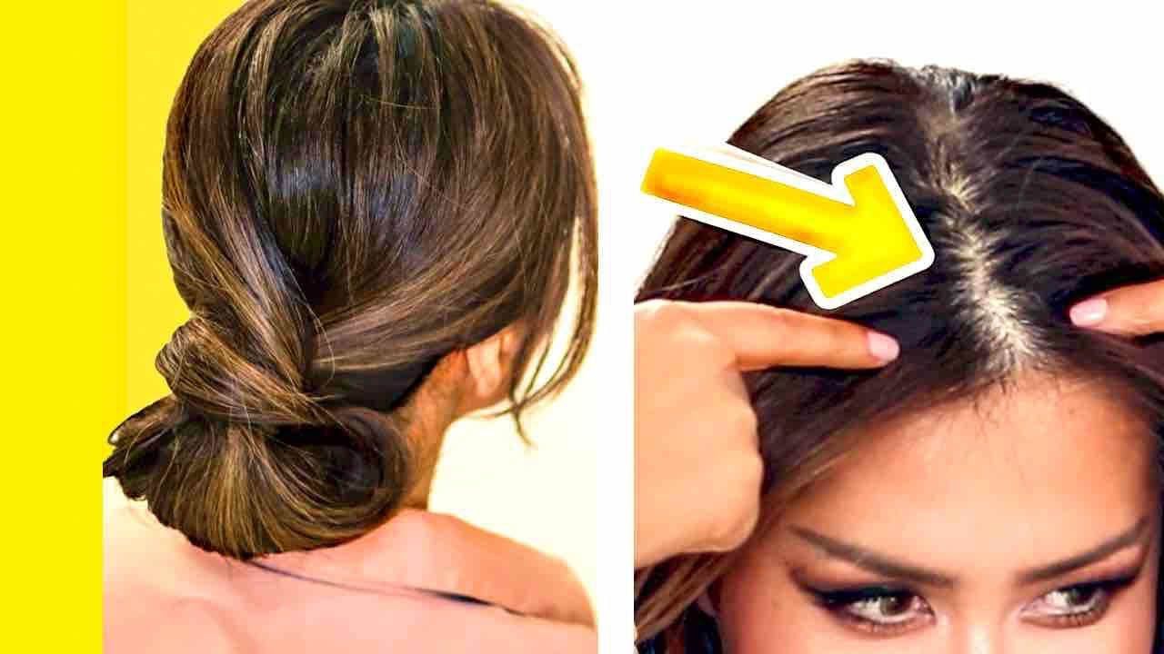 ? 2 Minute Elegant Bun For Thin Hair | Easy Updo Hairstyles For Girls –  Youtube Throughout Easy Updo For Long Fine Hair (Photo 6 of 25)
