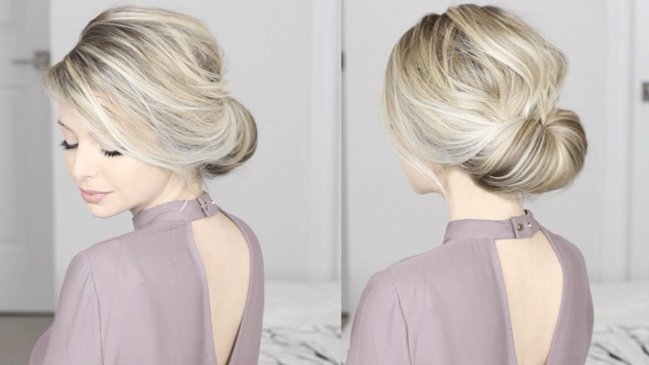 Easiest Updo Ever! Super Simple & Perfect For Long, Medium & Shoulder  Length Hair – Youtube Pertaining To Easy Evening Upstyle (Photo 15 of 25)