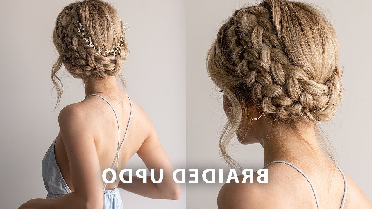 Easy Crown Braid Updo | Perfect For Prom, Weddings, Graduation, Summer –  Alex Gaboury Intended For Braided Updo For Long Hair (View 20 of 25)