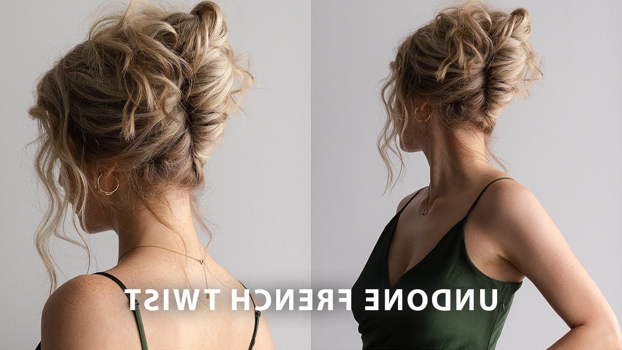 Easy French Twist Updo ? Perfect For Long Hair, Weddings, Bridal, Prom –  Youtube Throughout French Twist For Wavy Locks (Photo 20 of 25)