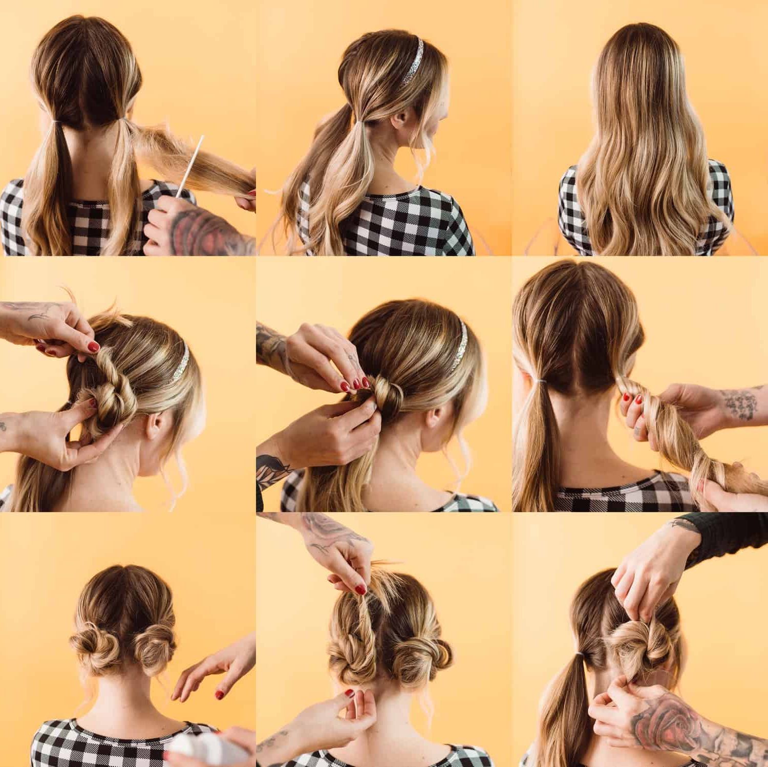 Easy Updo Styles For Medium Or Long Hair – A Beautiful Mess Inside Casual Updo For Long Hair (View 5 of 25)