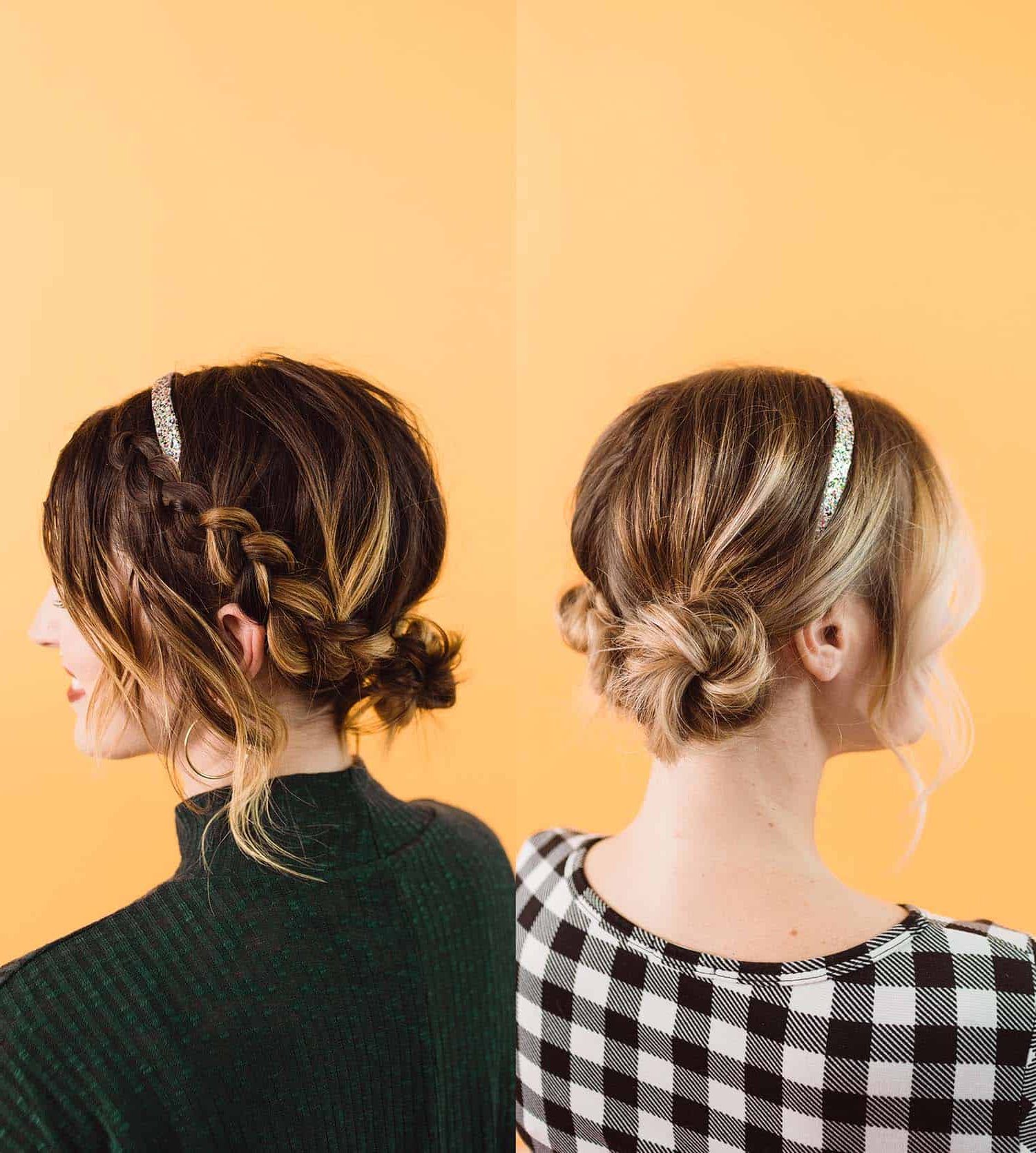 Easy Updo Styles For Medium Or Long Hair – A Beautiful Mess Regarding Easy Evening Upstyle (Photo 10 of 25)