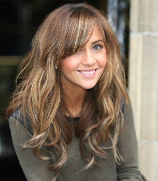 Fall's Hottest Hair Colors – Get Your Pretty On® | Brown Hair With Blonde  Highlights, Brown Blonde Hair, Hair Color Trends Pertaining To Most Popular Highlighted Hair With Side Bangs (View 2 of 18)