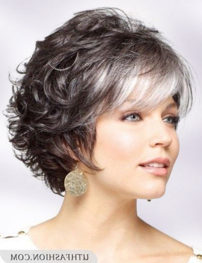 Hairstyles For 50 Years Old Woman | Short Straight Hair, Short Hair Older  Women, Short Curly Haircuts For Most Up To Date Curly Bangs Hairstyle For Women Over  (View 17 of 18)