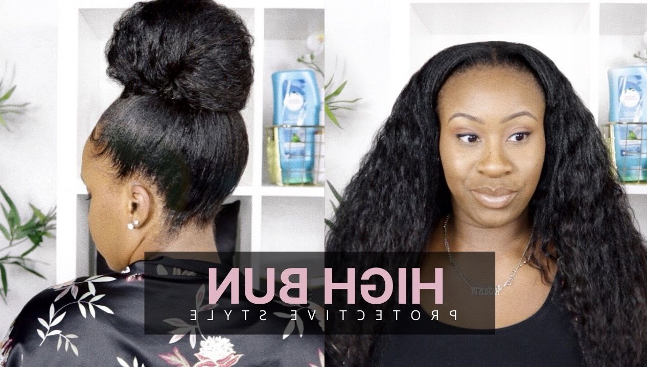 High Bun Protective Style On My Relaxed Hair – Hairlicious Inc (View 12 of 25)