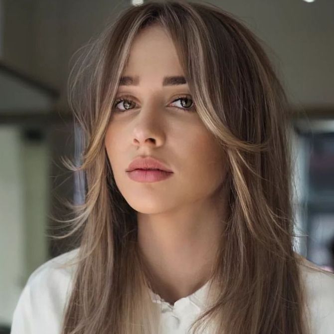 How To Create Bangs With Face Framing Highlights | Wella Professionals Inside Most Current Highlighted Hair With Side Bangs (Photo 14 of 18)