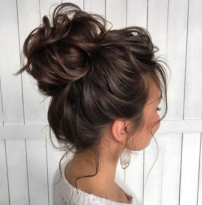 How To Do A Messy Bun? 10 Easy Bun Hairstyle Tutorials For 2023 Intended For Messy Updo For Long Hair (Photo 9 of 25)