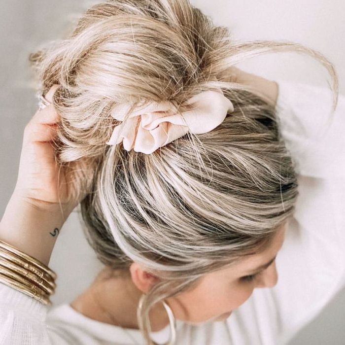 How To Do A Messy Bun? 10 Easy Bun Hairstyle Tutorials For 2023 Throughout Chunky Twisted Bun Updo For Long Hair (Photo 24 of 25)