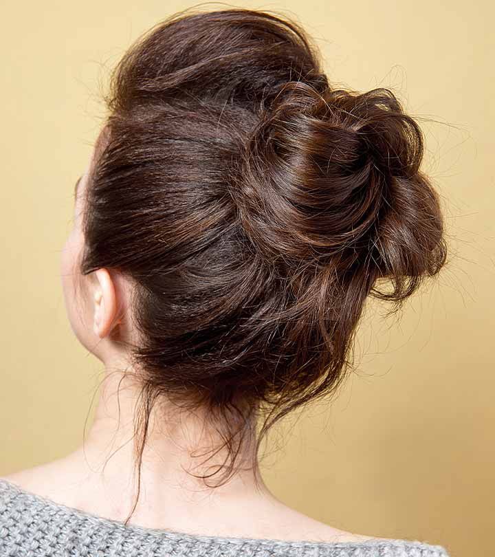 How To Do A Messy Bun With Long Hair: Ideas And Tutorials Intended For Chunky Twisted Bun Updo For Long Hair (View 9 of 25)