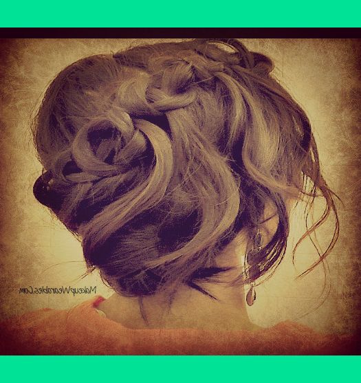 How To Knotted Waterfall Braid Side Bun/chignon Updo For Medium Long Hair  Tutorial Video | Tina – Makeupwearables L (View 25 of 25)
