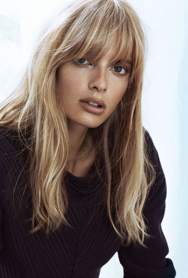 Long Hair Styles, Long Hair With Bangs, Hair Styles Regarding Most Recently Dense Fringe Plus Messy Waves (Photo 7 of 18)