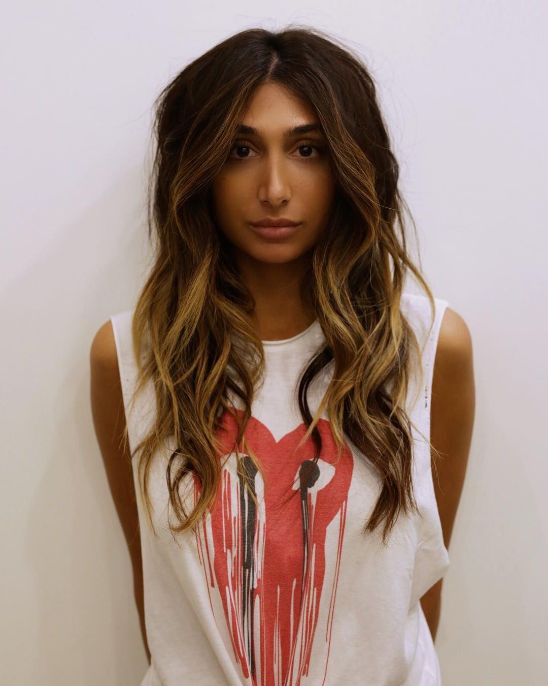 Long Parted Shag With Voluminous Messy Wavy Beach Texture And Bronzed  Brunette Balayage – The Latest Hairstyles For Men And Women (2020) –  Hairstyleology In Messy Shag With Balayage (Photo 1 of 25)