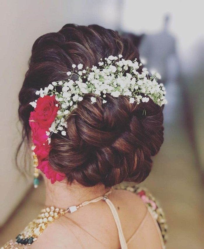 Majestic Floral Bridal Hair Accessories To Make You Look Like A Flowery  Queen At You… | Bridal Hairstyle Indian Wedding, Hairdo Wedding, Pakistani Bridal  Hairstyles With Bridal Flower Hairstyle (View 5 of 25)