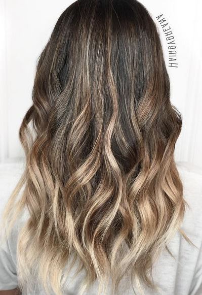Mane Interest: Brunette Beach Waves Within Beachy Waves With Ombre (View 3 of 25)