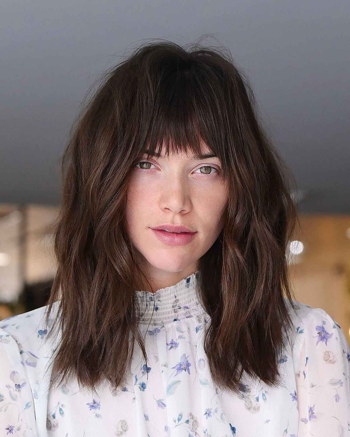 Medium Length Shag Haircuts: 82 Trendy Ideas For 2023 Within Shoulder Length Shag For Thick Hair (View 12 of 25)
