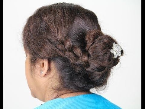Messy Coiled Bun With Side Braid – Updo Party Hairstyle  For Holidays  Christmas/thanksgiving/bridal | Makeupinfo – Indian ~pakistani~asian Makeup  Tutorials/hairstyles Video | Beautylish For Undone Side Braid And Bun Upstyle (View 23 of 25)