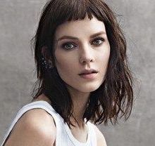 Natural Wave Medium Length With Short Fringe | Short Hair Styles, Short Hair  With Bangs, Medium Hair Styles Inside Most Up To Date Cropped Bangs On Medium Hair (Photo 11 of 18)