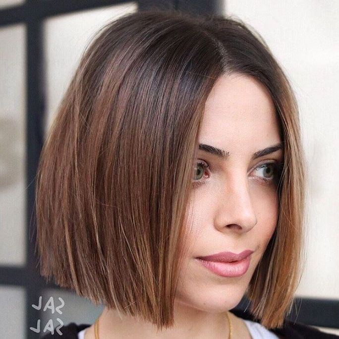 Non Layered Styles That'll Convince You To Try A Blunt Cut With Straight Layered Lob (Photo 20 of 25)
