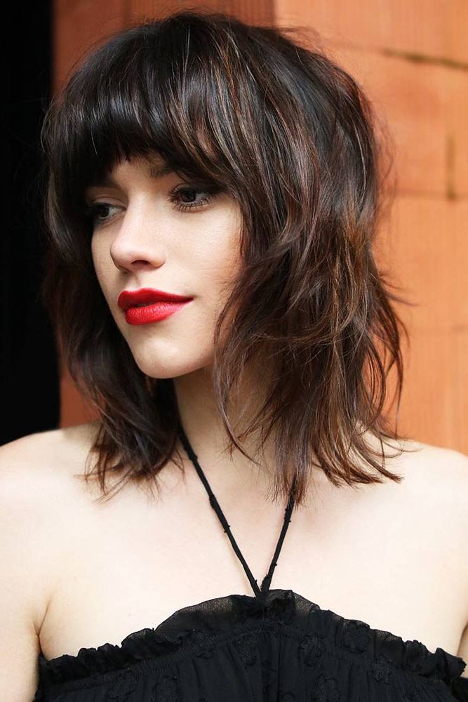 Pics That Will Make You Want A Shag Haircut | Glaminati Throughout Latest Shaggy Mid Length Hair With Massive Bangs (Photo 13 of 18)