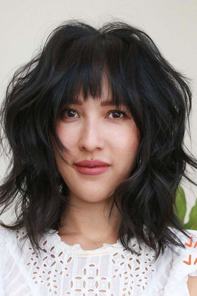 Pics That Will Make You Want A Shag Haircut | Glaminati With Regard To Newest Medium Shaggy Black Hair With Bangs (View 15 of 18)