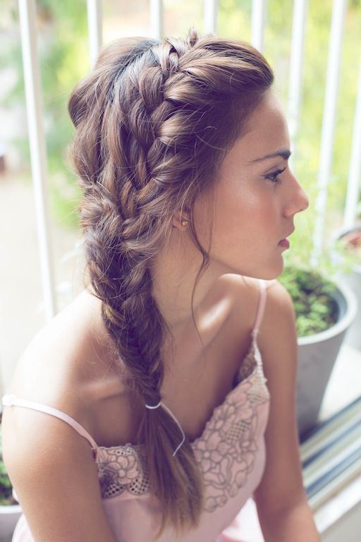 Pinterest Braids: 8 Hairstyles You'll Love – Stylecaster Pertaining To Side Braid Updo For Long Hair (Photo 22 of 25)