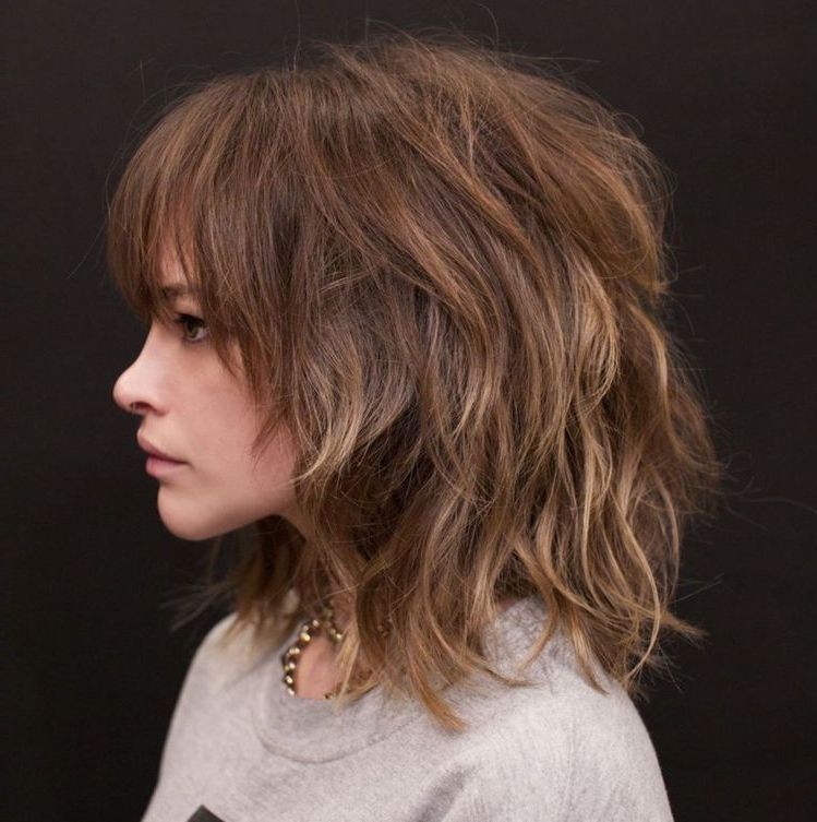 Featured Photo of 18 Best Collection of Shaggy Mid-length Hair with Massive Bangs