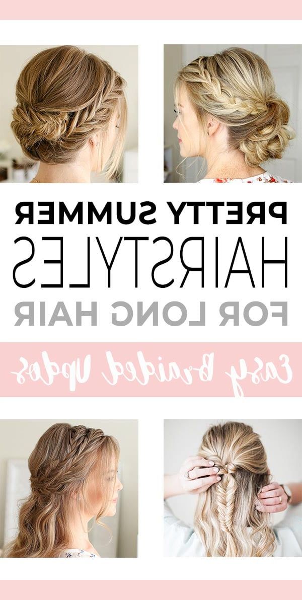 Pretty Summer Hairstyles For Long Hair : Easy Braided Updos • Ohmeohmy Blog Pertaining To Braided Updo For Long Hair (View 11 of 25)