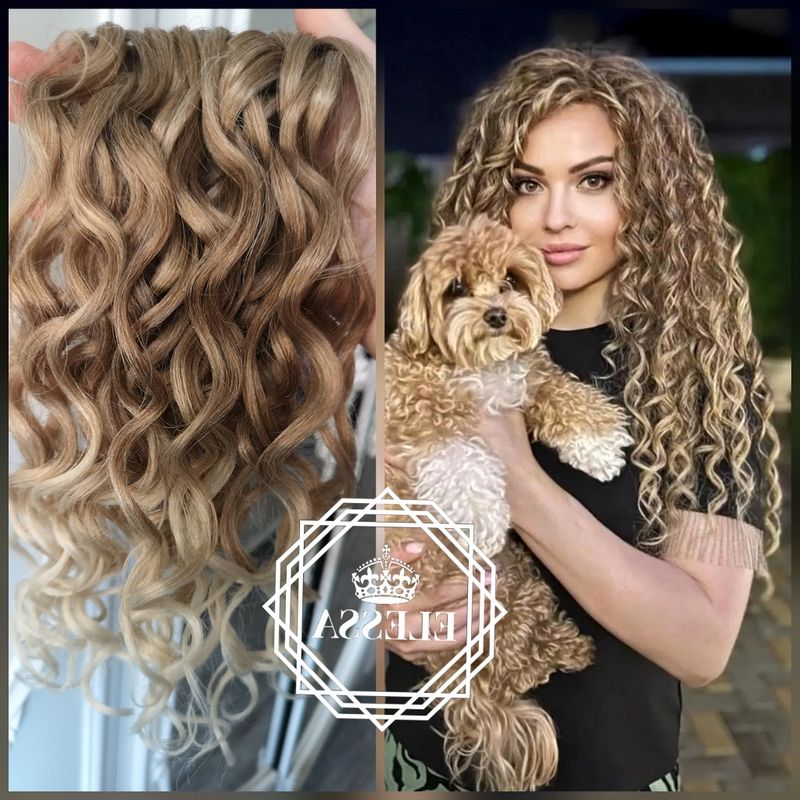 Professional Model Ocean Waves Kanekalon – Hair Color Ombre – Dark Blonde  #27 And Natural Light Blonde #613 , Afro Braids With Hawaiian Volume  Effect, Long Beach Wave Extensions , Blonde Hair Extensions / Senegalese  Twist Within Beachy Waves With Ombre (View 23 of 25)