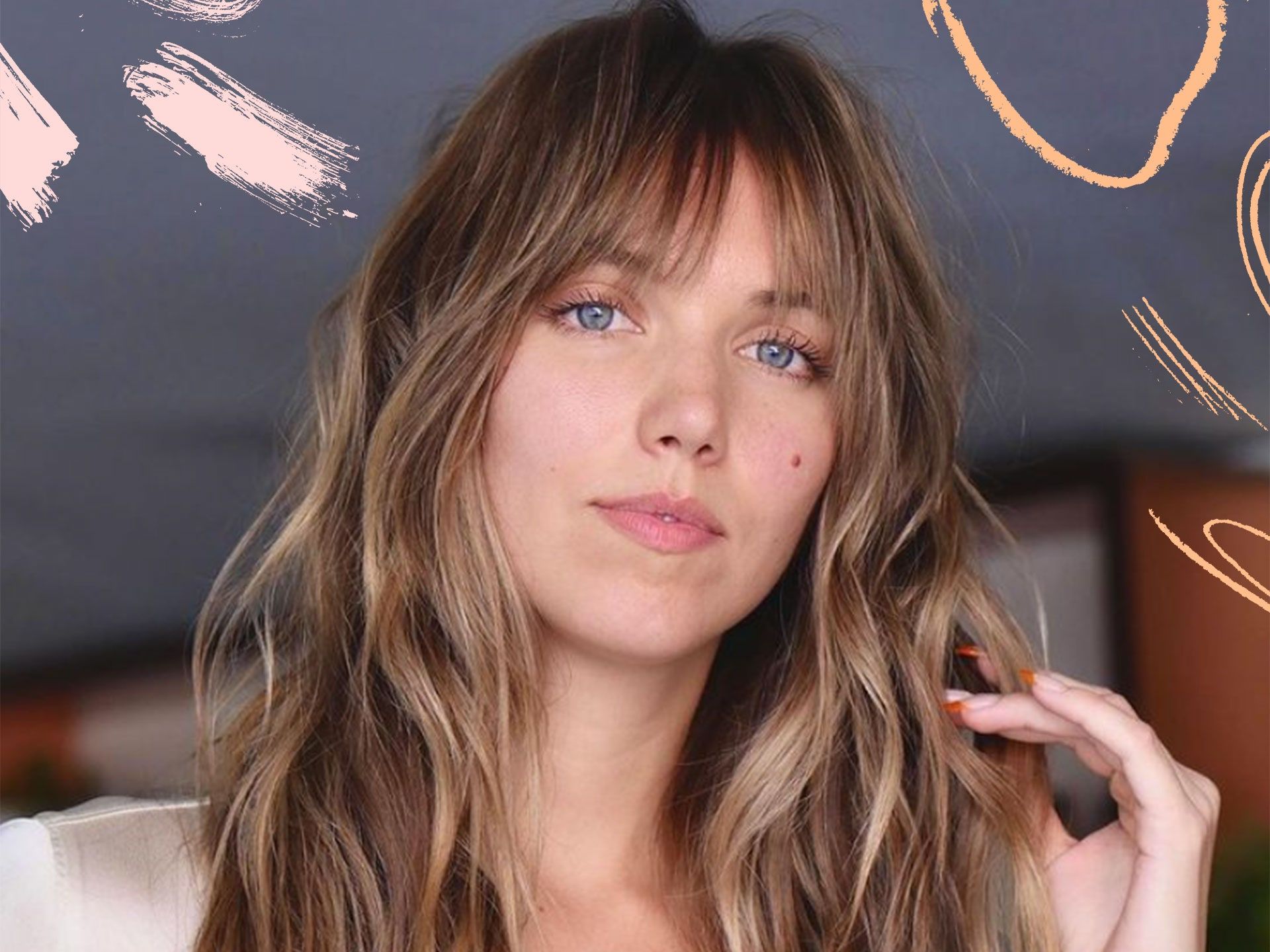 See Through, Wispy Bangs Are The Next Big Fringe Trend | Glamour With Regard To Most Up To Date Wet Medium Beach Waves With Bangs (Photo 13 of 18)