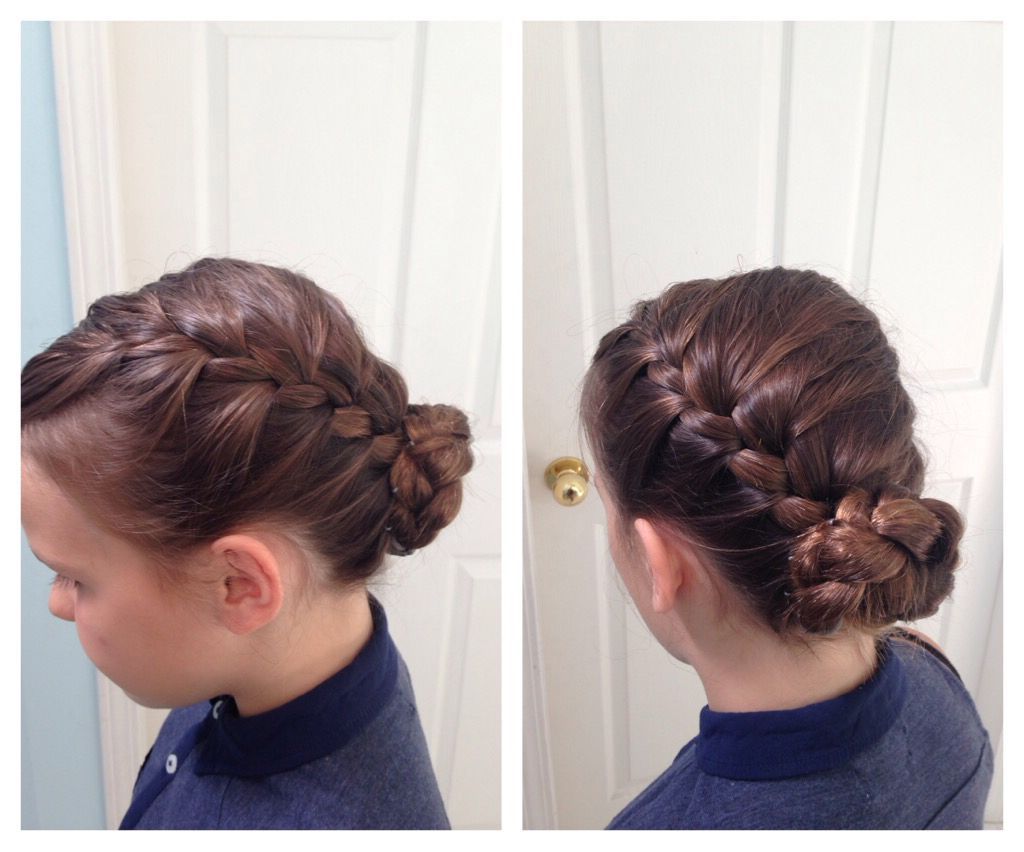 Side French Braid Into Low Bun | Curly Hair Designs, Bun Hairstyles, Side  French Braids Regarding Low Braided Bun With A Side Braid (View 10 of 25)