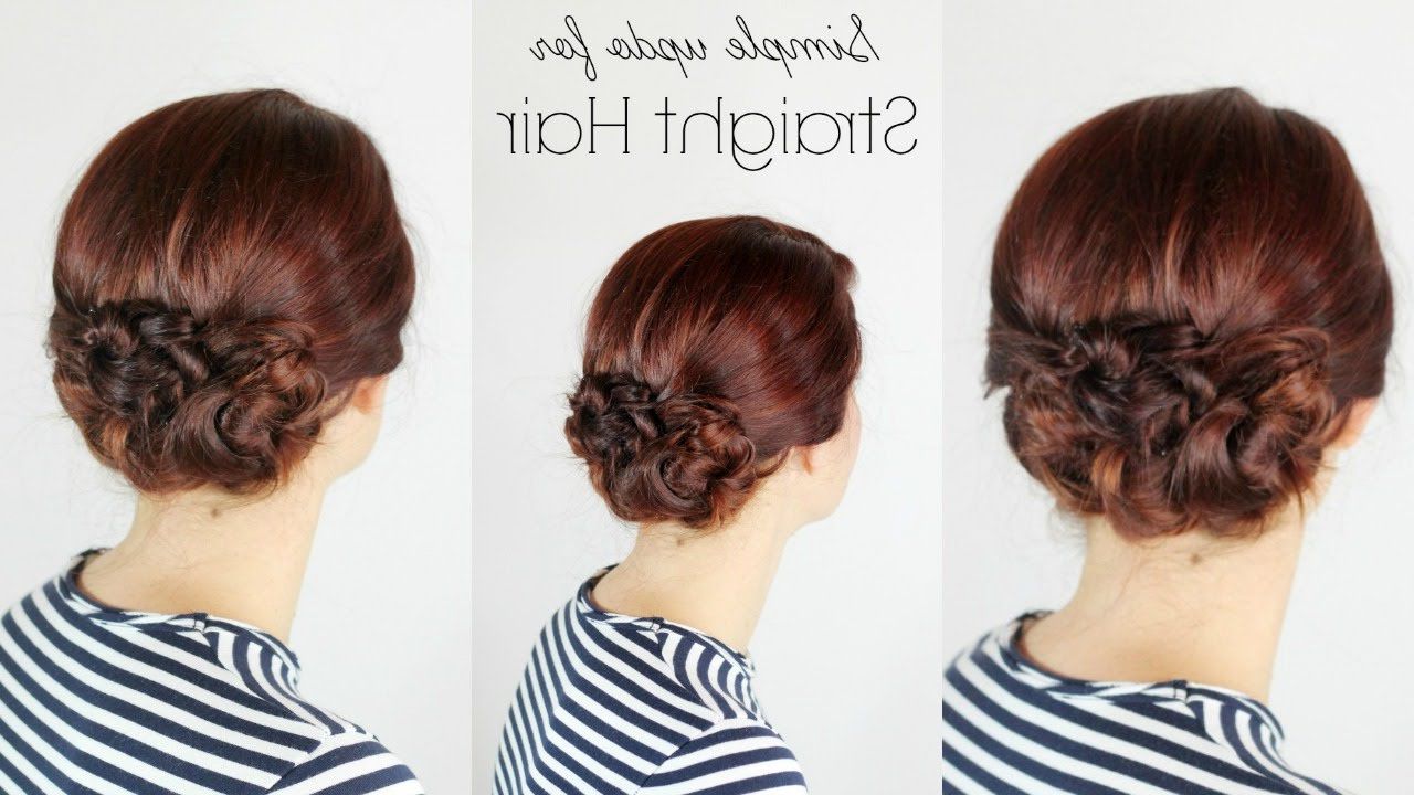 Featured Photo of 25 Photos Low Updo for Straight Hair