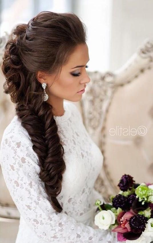 Stunning Wedding Hairstyles With Braids For Amazing Look In Your Big Day –  Be Modish | Braided Hairstyles For Wedding, Wedding Braids, Wedding Hair  And Makeup With Massive Wedding Hairstyle (View 6 of 25)