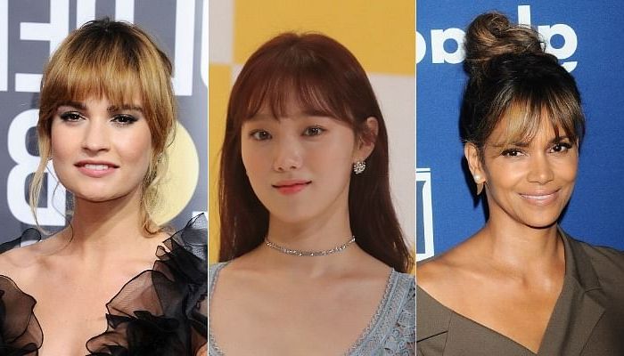 The Best Celebrity Fringe Hairstyles To Inspire Your Next Cut – The  Singapore Women's Weekly Intended For Most Up To Date Choppy Blonde Hair With See Through Bangs (View 16 of 18)