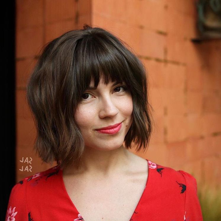 The Best Short Bob Hairstyles To Try In 2023 Within Shaggy Bob Haircut With Bangs (View 13 of 25)
