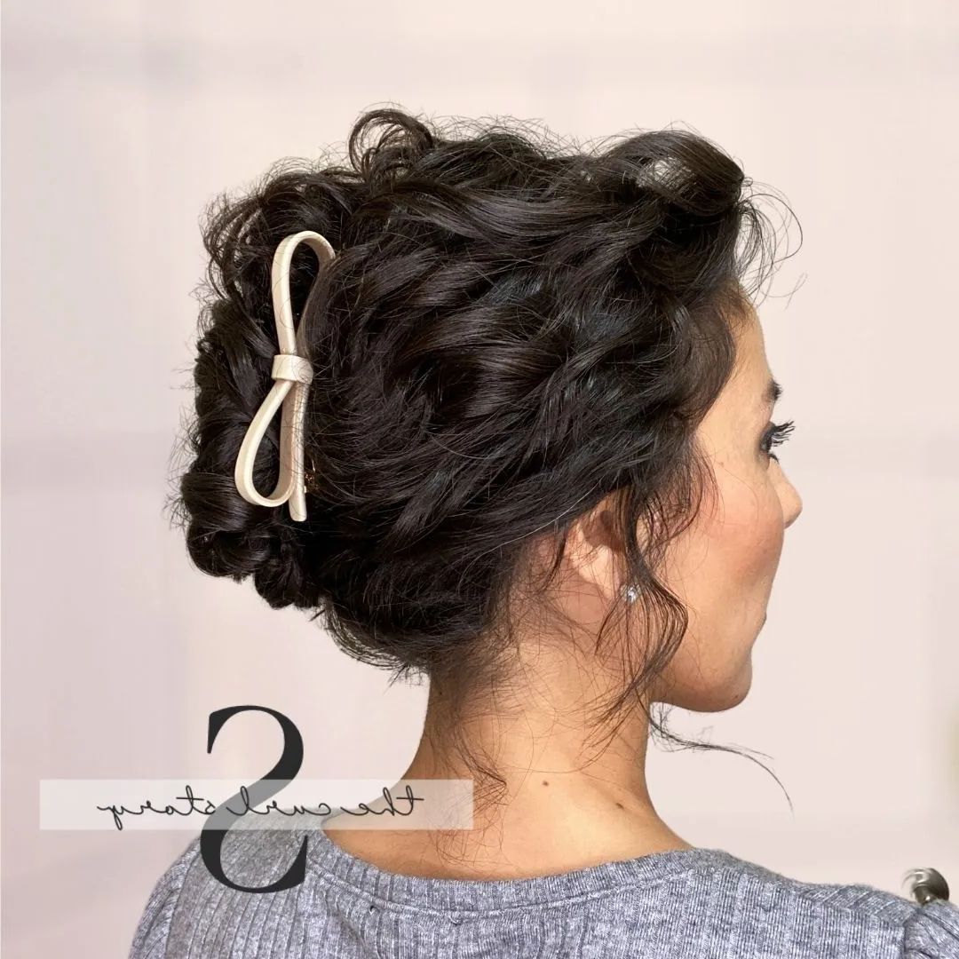 The Curly French Twist With 4 Styled Looks • The Curl Story Regarding French Twist For Wavy Locks (Photo 3 of 25)