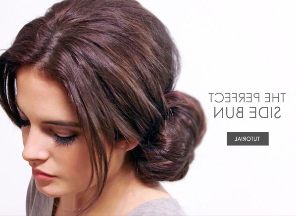 The Perfect Side Bun Tutorial – Escentual's Blog For Knotted Side Bun Updo (View 5 of 25)