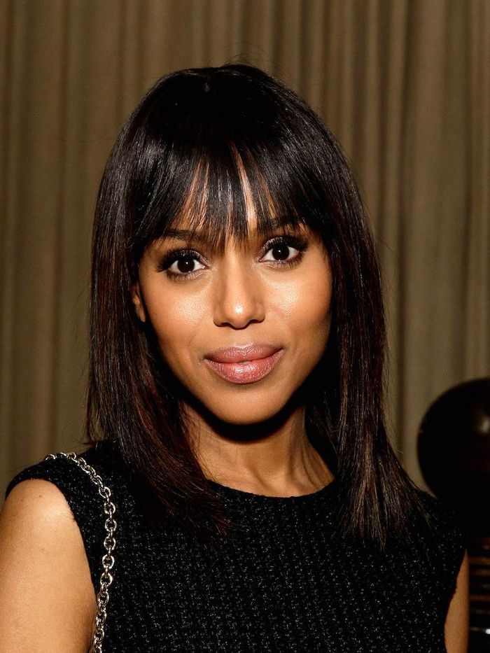 These 27 Celebs Have The Best Lob Hairstyles | Who What Wear Uk With Regard To Lob With Face Framing Bangs (View 8 of 25)