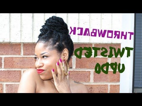 Throwback Chunky Twisted Bun | Natural Hair Tutorial – Youtube Throughout Chunky Twisted Bun Updo For Long Hair (View 23 of 25)